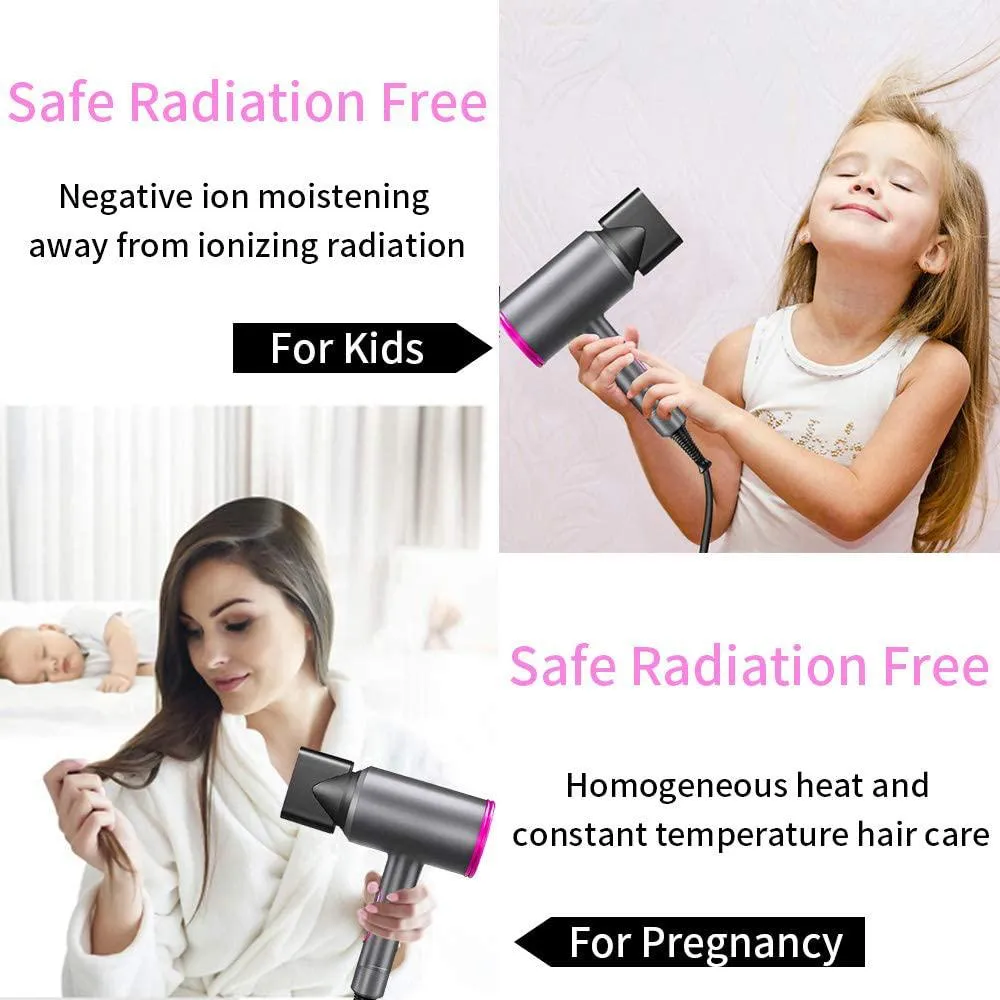 1800W Professional Hair Dryer with Diffuser Ionic Conditioning