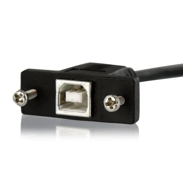 1M Usb B Panel Mount Cable F/M