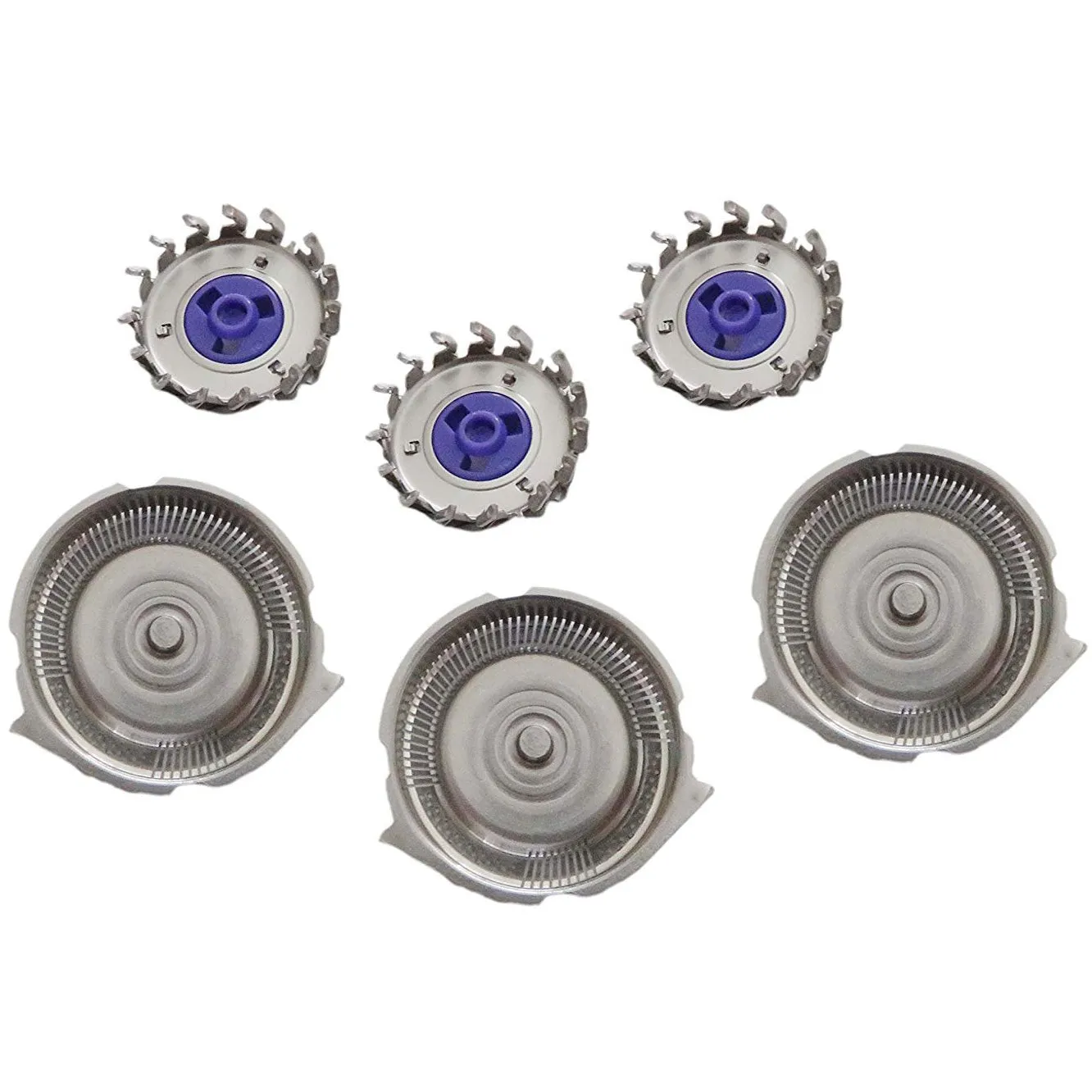 3-Piece: HQ8 Dual Precision Replacement Heads for Philips Norelco Shavers