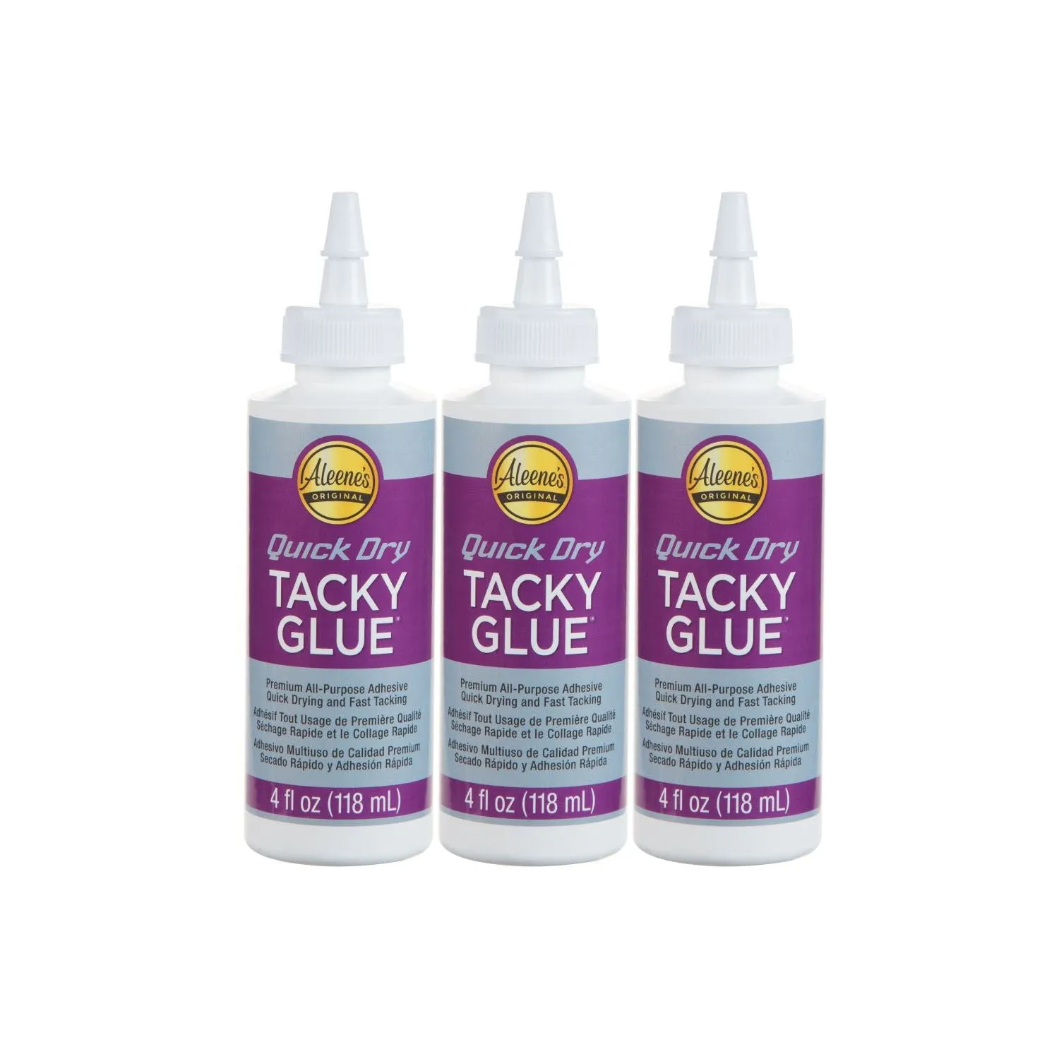 Aleenes Quick Dry Tacky Glue 4 fl. oz. 3 Pack
