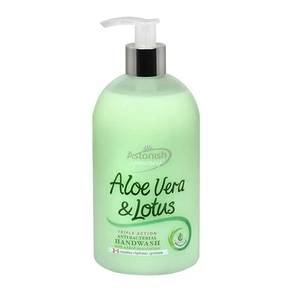ASTONISH ALOE VERA & LOTUS HAND WASH 500ML
