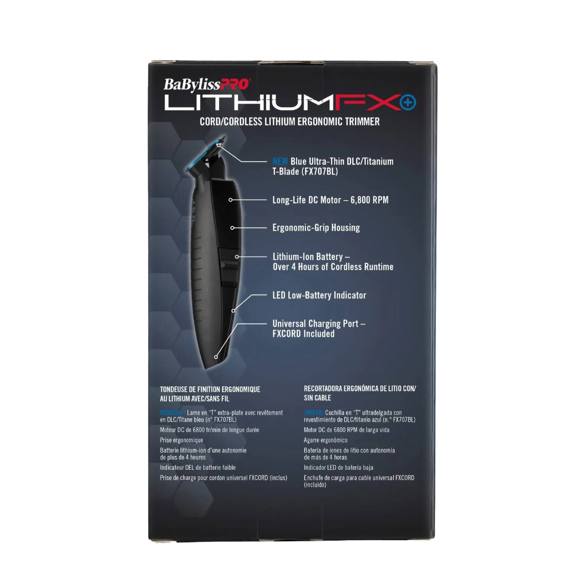 Babylisspro LithiumFX Limited Edition Cord/Cordless Lithium Ergonomic Trimmer - Item No. FX773NMB