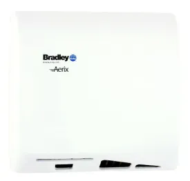 Bradley Aerix Model 2902-28 Cast Iron White Epoxy Universal Voltage ADA