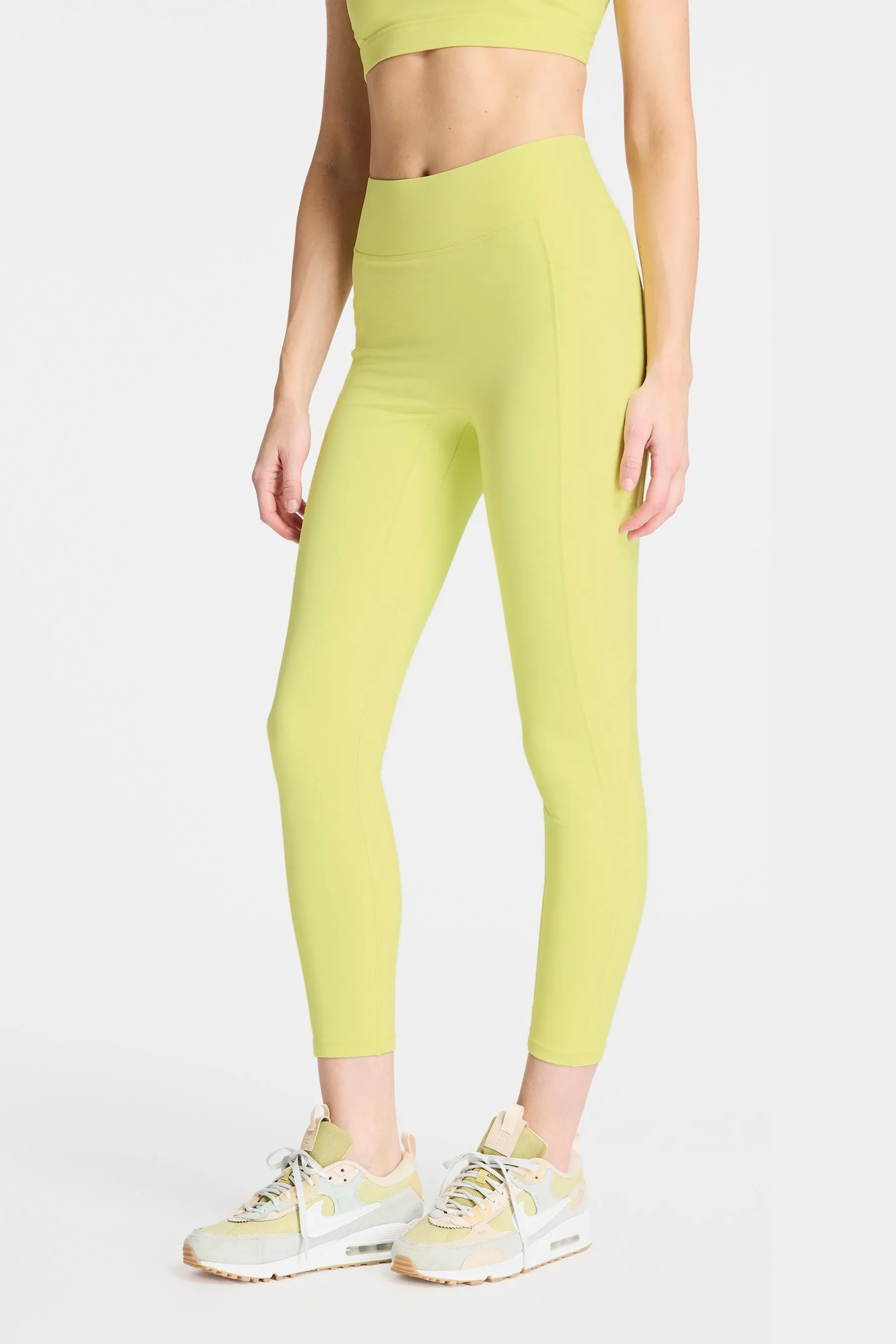 Center Stage Pocket Legging - Sunny Lime