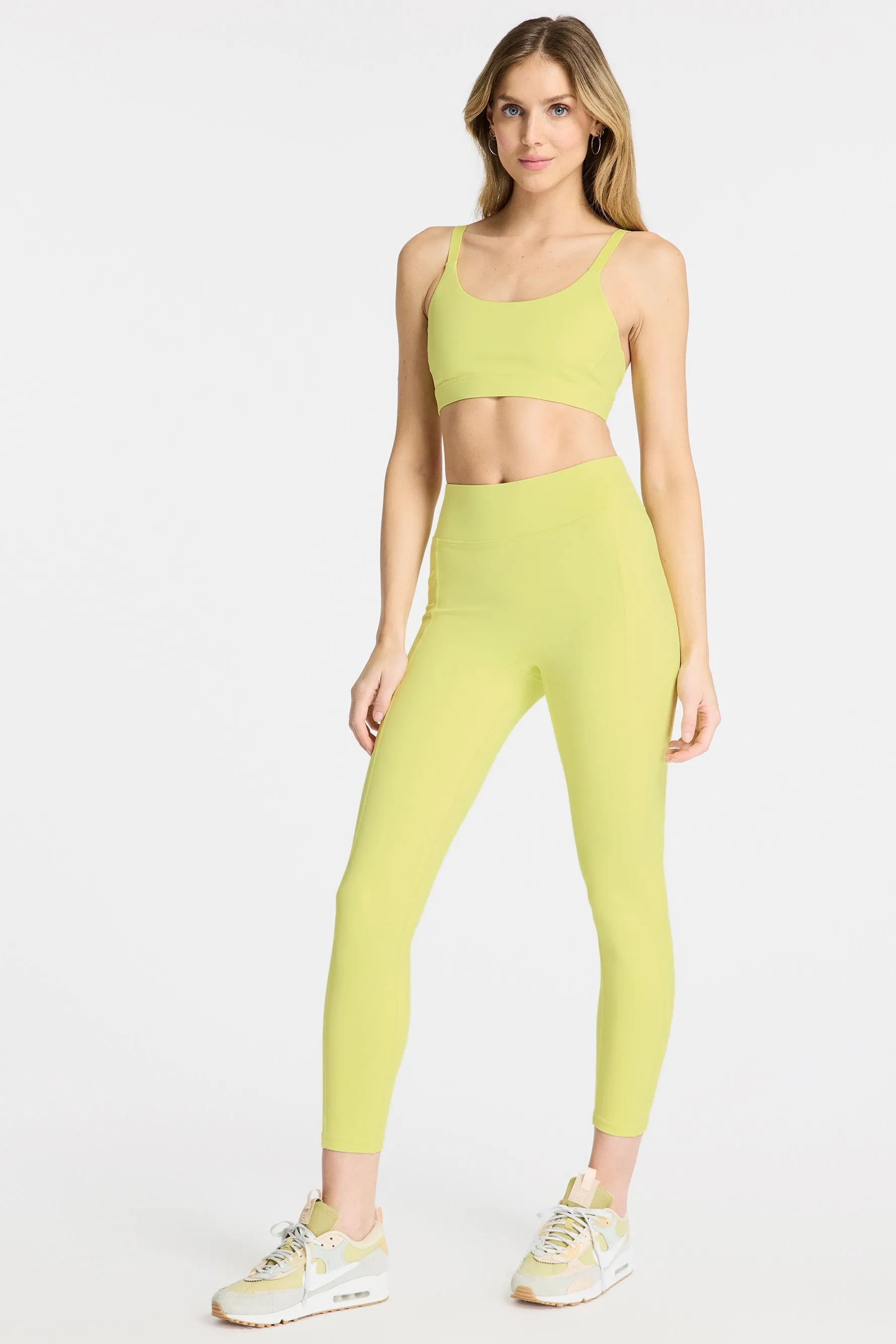 Center Stage Pocket Legging - Sunny Lime
