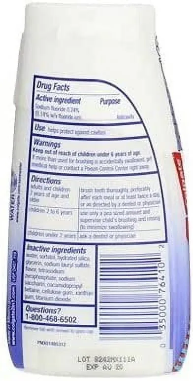 Colgate 2 in 1 Toothpaste and Whitening Mouthwash, Mint, 4.6 oz Squeeze Bottle