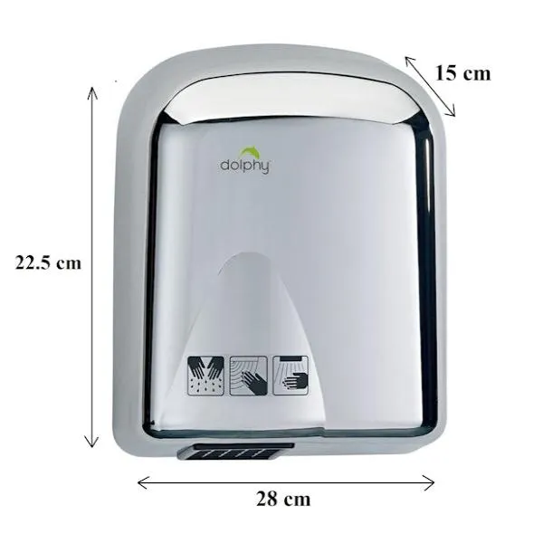 Dolphy Tranquil Stainless Steel Hand Dryer 1650W