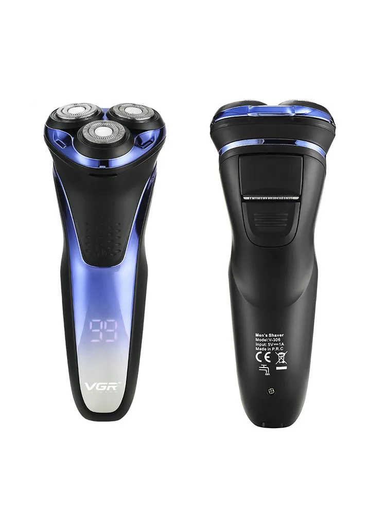 Electric Shaver Three-Head Usb Electric Washable Shavers