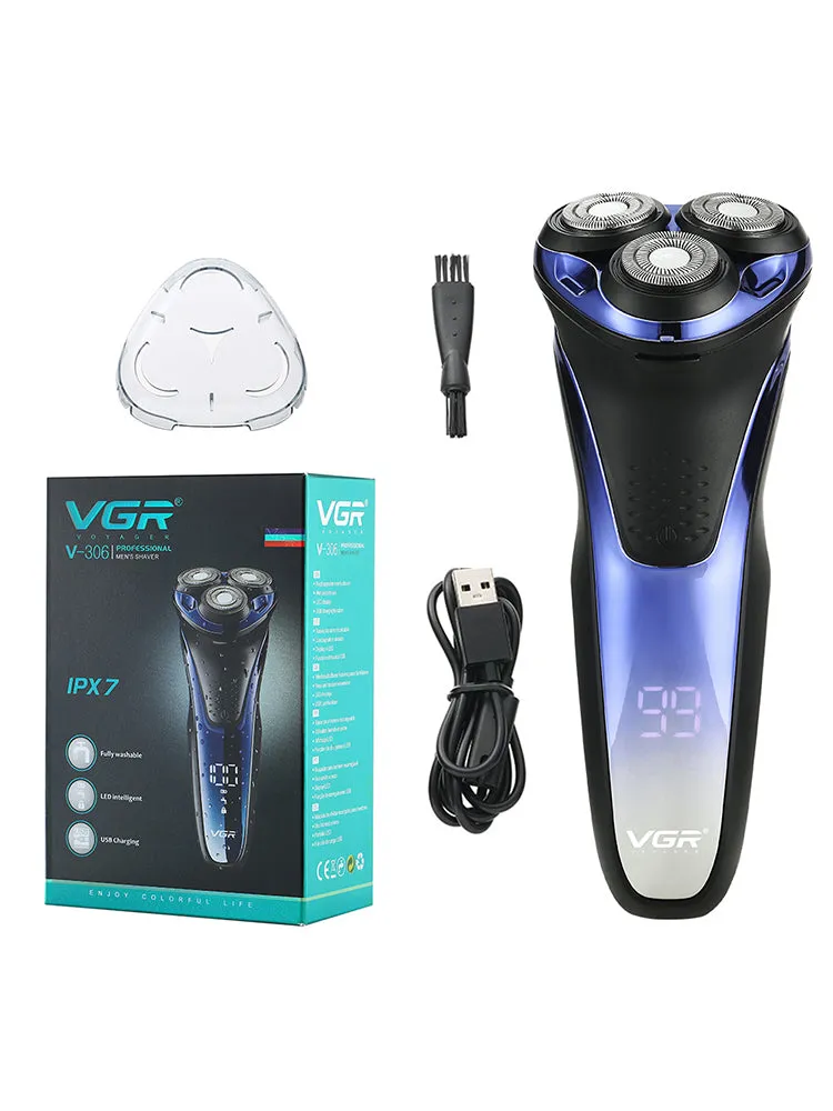Electric Shaver Three-Head Usb Electric Washable Shavers