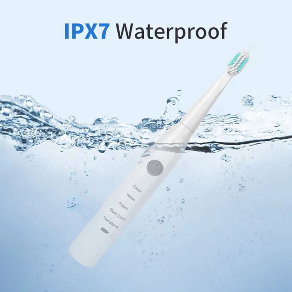 Electric Toothbrush Rechargeable Waterproof Sonic Toothbrush 5 Modes