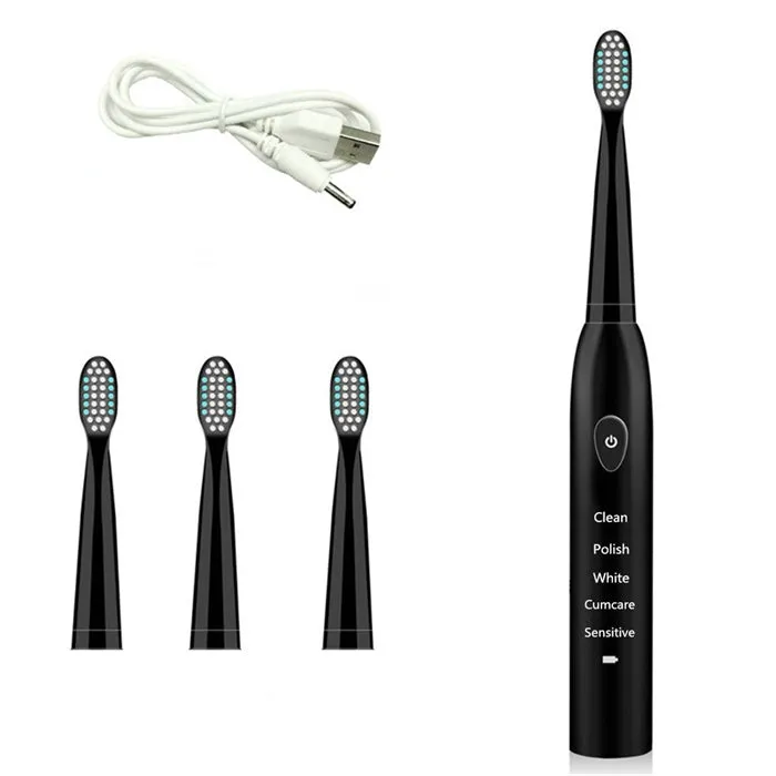Electric Toothbrush Rechargeable Waterproof Sonic Toothbrush 5 Modes