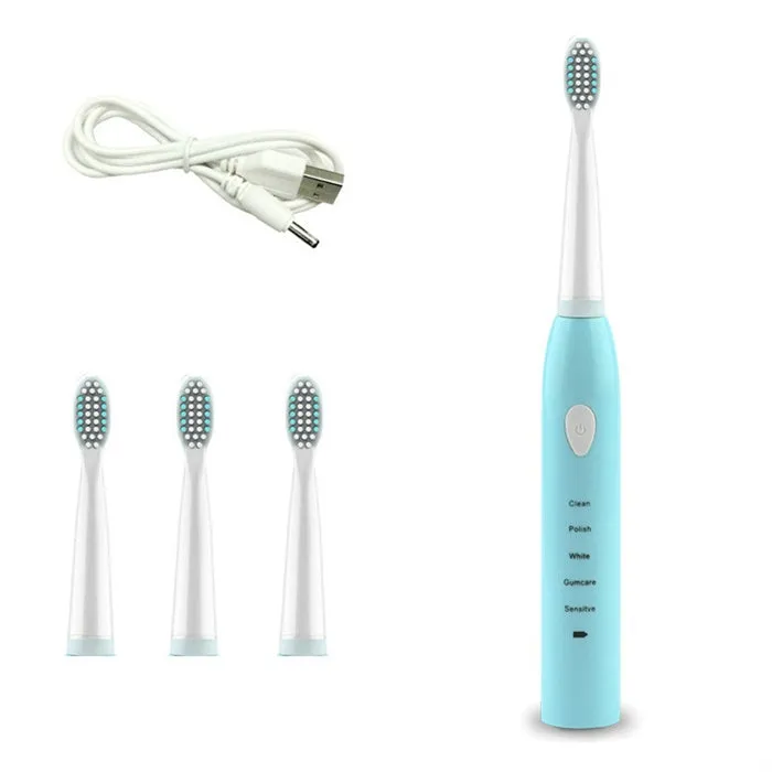 Electric Toothbrush Rechargeable Waterproof Sonic Toothbrush 5 Modes