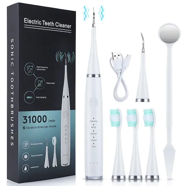 Electric Toothbrush Sonic Dental Scaler Teeth Whitening Kit