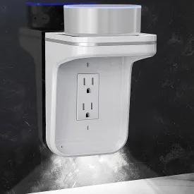 EPULA New Smart Home Wall Outlet Shelf Power Charging, Shelf LED Outlet, Cover Storage