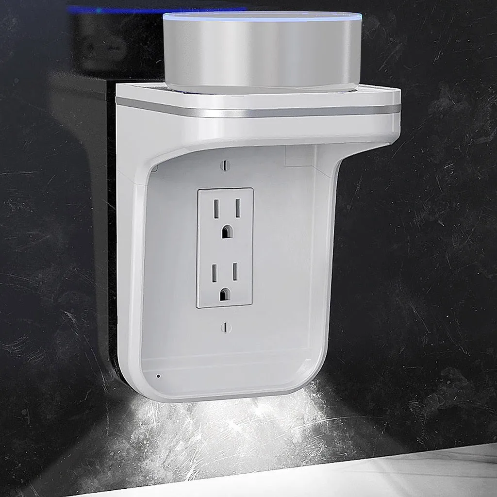 EPULA New Smart Home Wall Outlet Shelf Power Charging, Shelf LED Outlet, Cover Storage