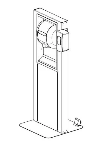 Excel Dryer XLERATOR® XL-SB-M MOBILE HYGIENE STATION - Brushed Stainless XLERATOR® XL-SB (120V) with HEPA Filter