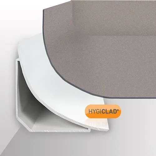 HYGICLAD® 75mm Covering Trim White - 3050mm