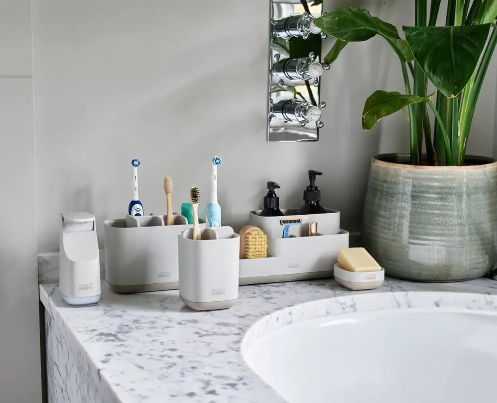 Joseph Joseph EasyStore Bathroom Storage Caddy Ecru