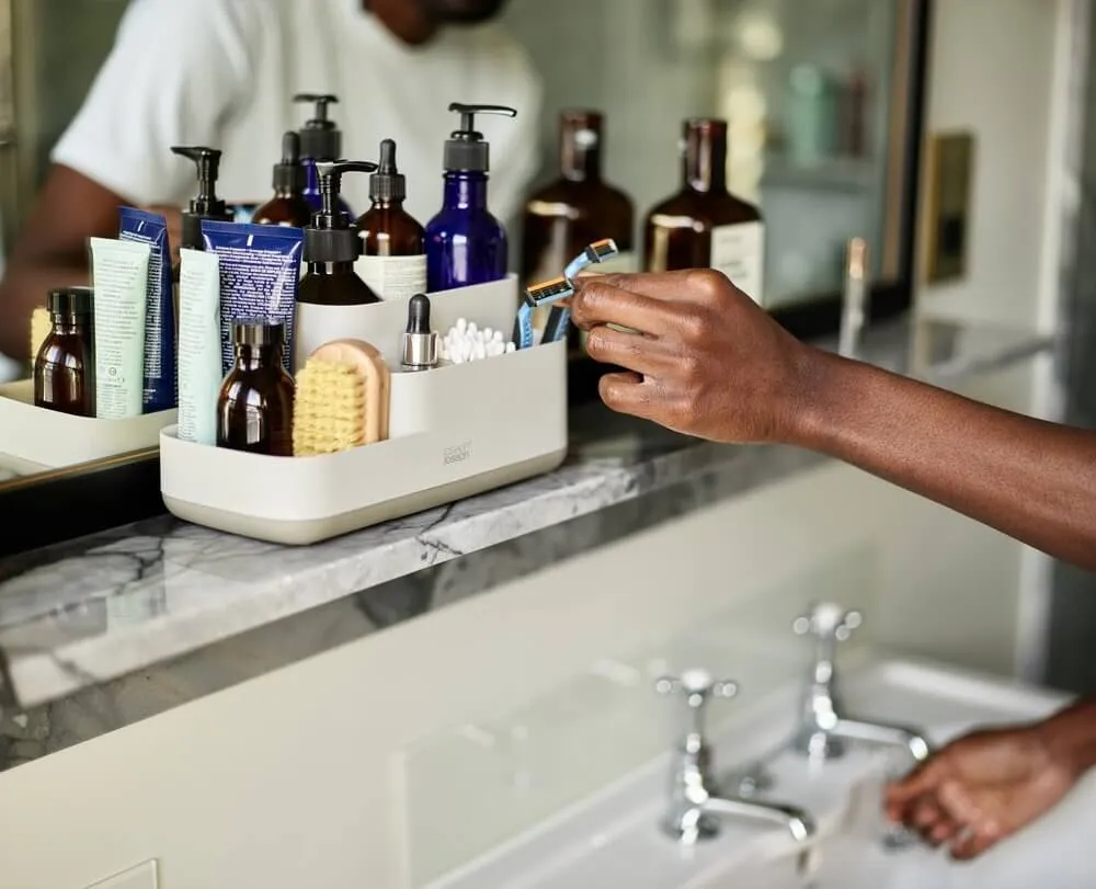 Joseph Joseph EasyStore Bathroom Storage Caddy Ecru
