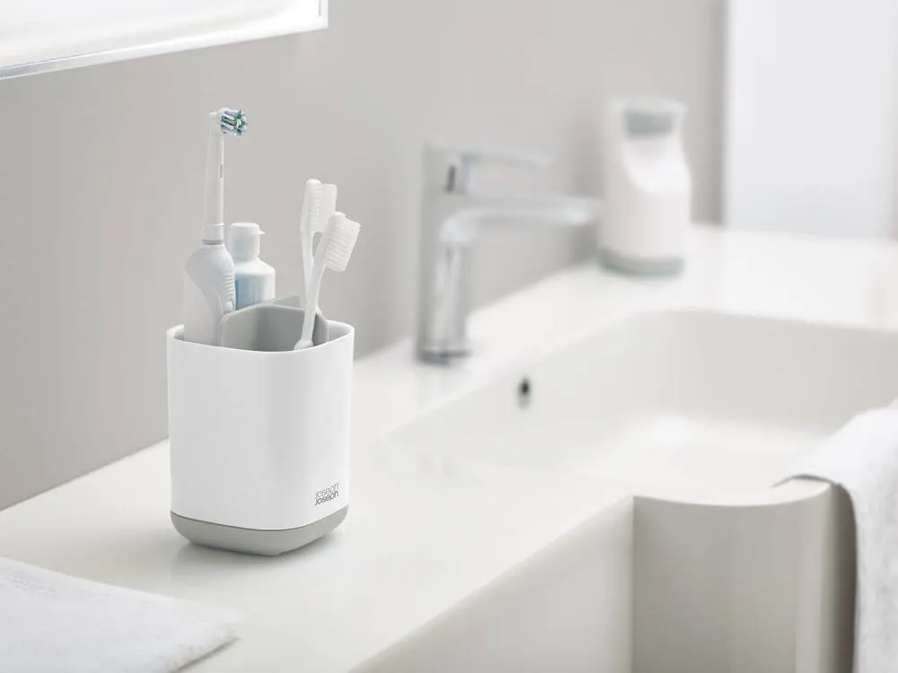 Joseph Joseph EasyStore Small Toothbrush Caddy Grey