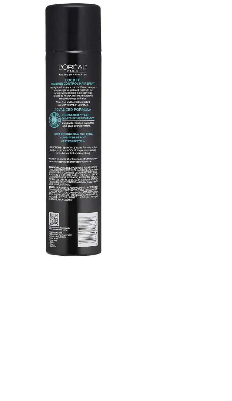 L'Oréal Paris Advanced Hairstyle  | LOCK IT |  Weather Control Hairspray