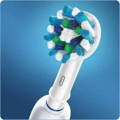 New - Oral-B Cross Action Electric Toothbrush Replacement Brush Heads - 4ct