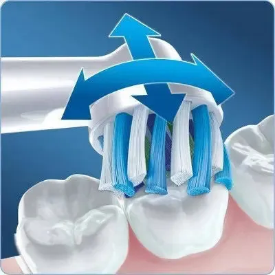 New - Oral-B Cross Action Electric Toothbrush Replacement Brush Heads - 4ct