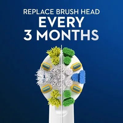 New - Oral-B FlossAction Electric Toothbrush Replacement Brush Heads - 3ct