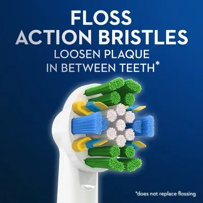 New - Oral-B FlossAction Electric Toothbrush Replacement Brush Heads - 3ct