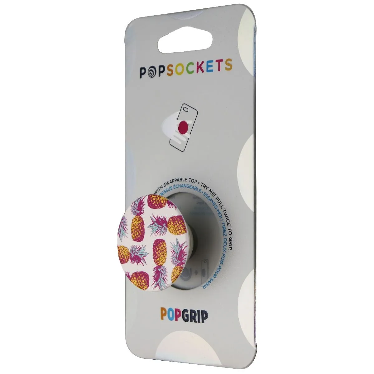 PopSockets PopGrip Expanding Stand & Grip w/ Swappable Top - Pineapple Modernist