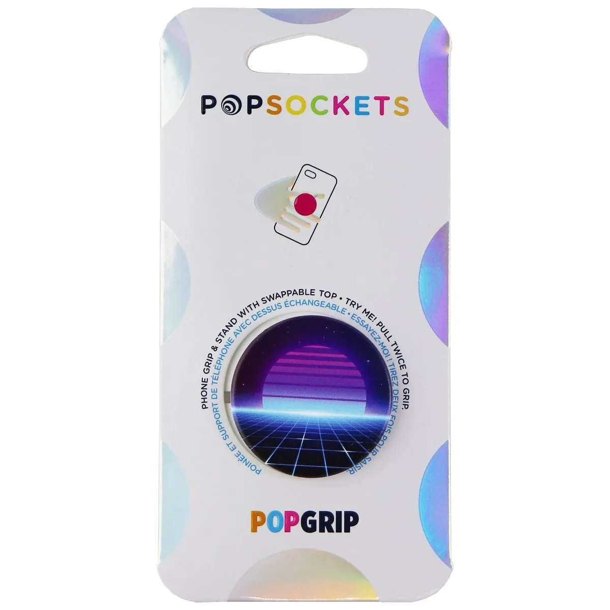 PopSockets: PopGrip Expanding Stand & Grip with Swappable Top - Electric Sunset