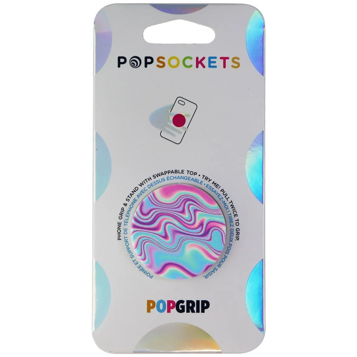 PopSockets PopGrip Expanding Stand and Grip with Swappable Top - Holographic