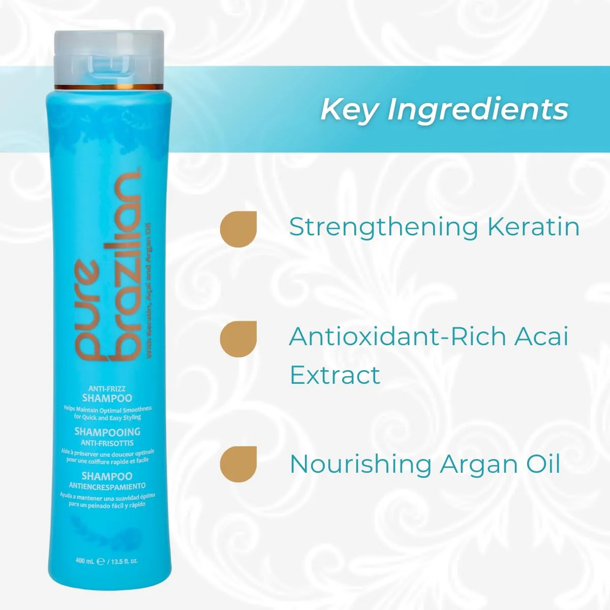 Pure Brazilian Anti-Frizz Shampoo