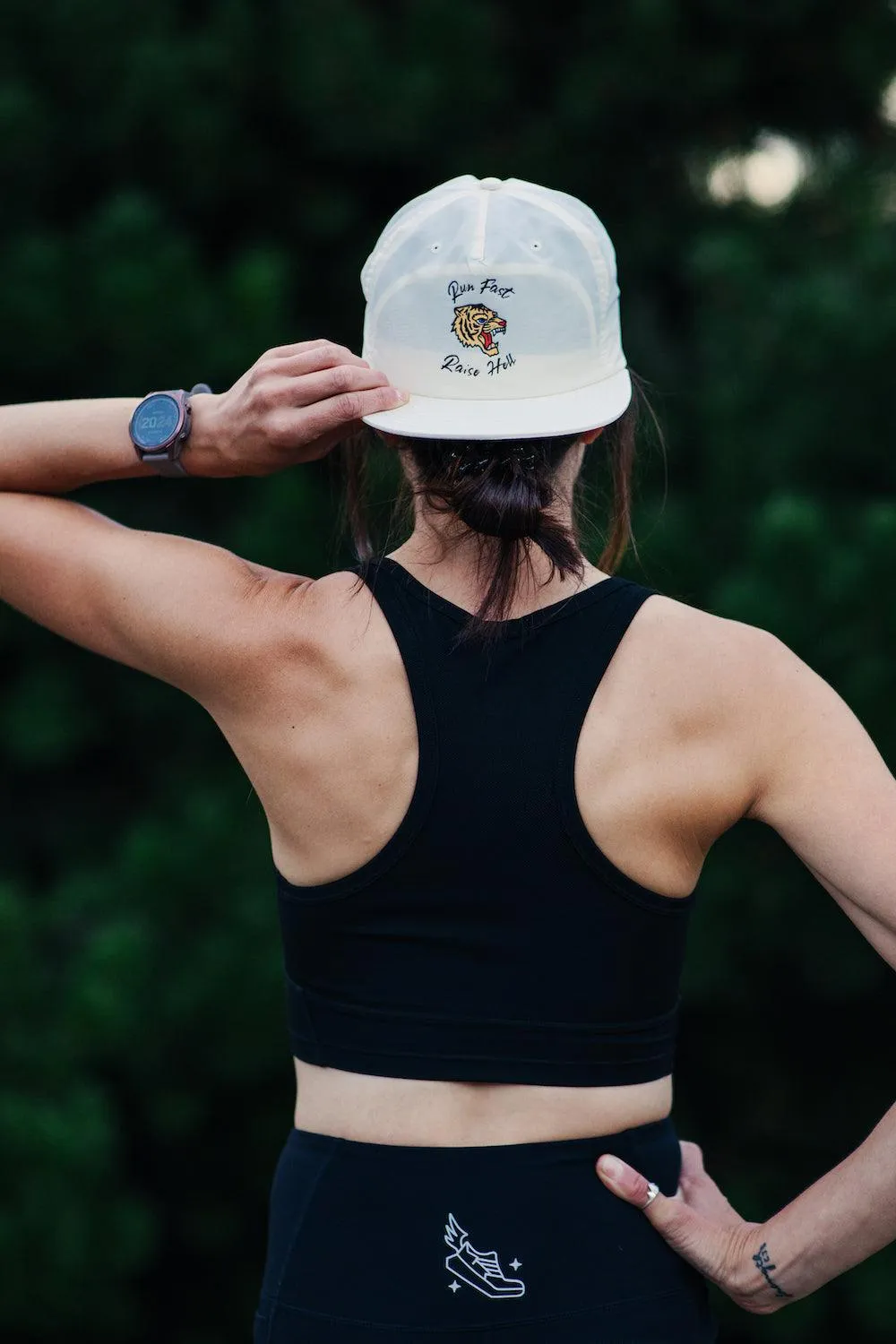 Run Fast Raise Hell Nylon Run Cap