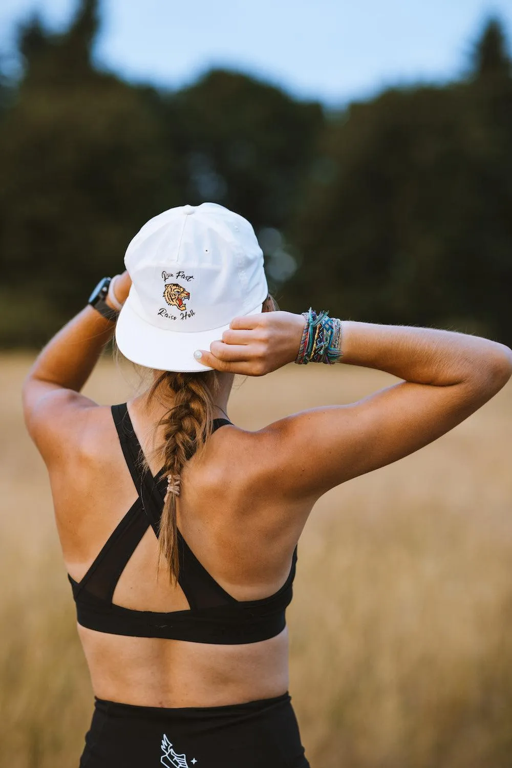 Run Fast Raise Hell Nylon Run Cap