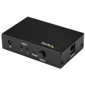 Startech.Com 2 Port Hdmi Switch - 4K 60Hz - Supports Hdcp - Ir - Hdmi Selector - Hdmi Multiport Video Switcher - Hdmi Sw