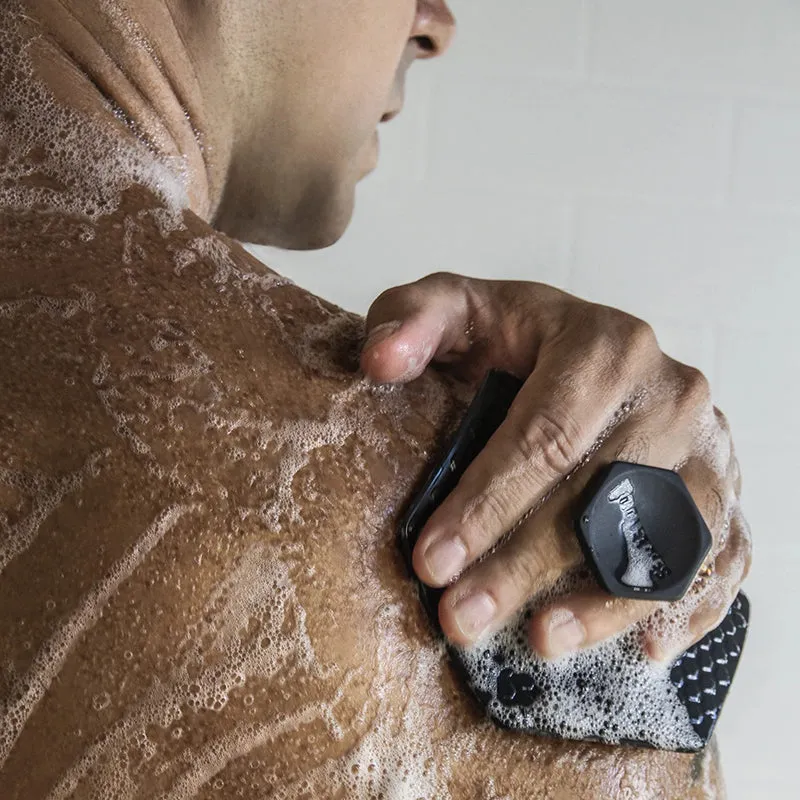 Tooletries - The Face & Body Scrubber Set, Charcoal