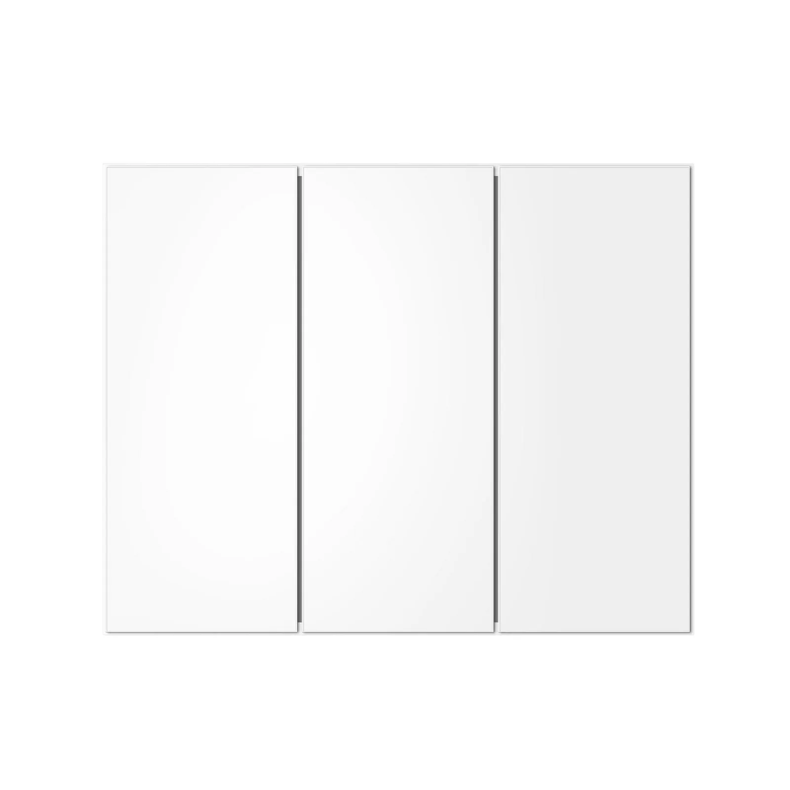 Welba Bathroom Mirror Cabinet Vanity Medicine Wall Storage White 900mm x 720mm