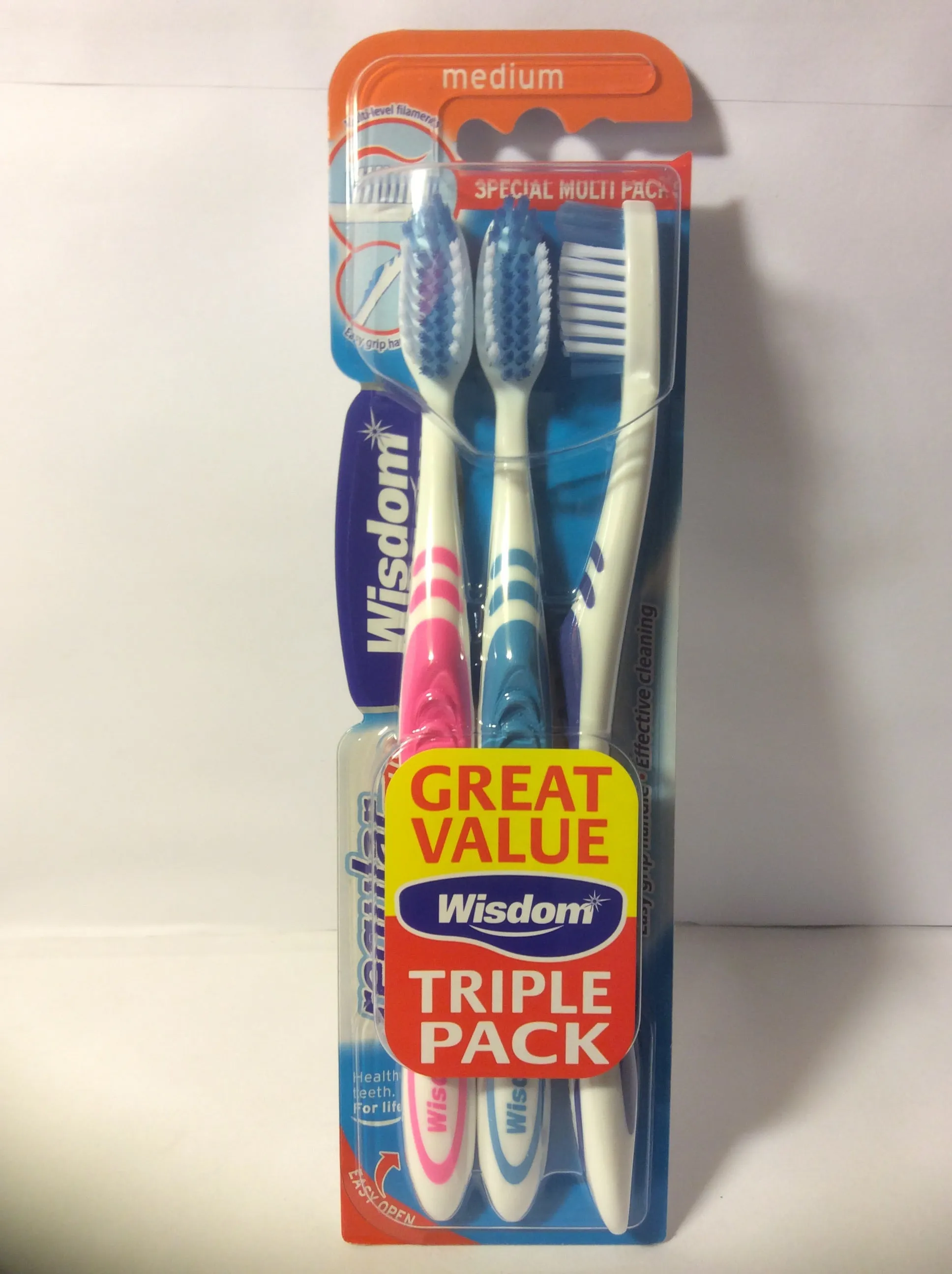Wisdom Toothbrush Medium-3'sX6-20%code-731
